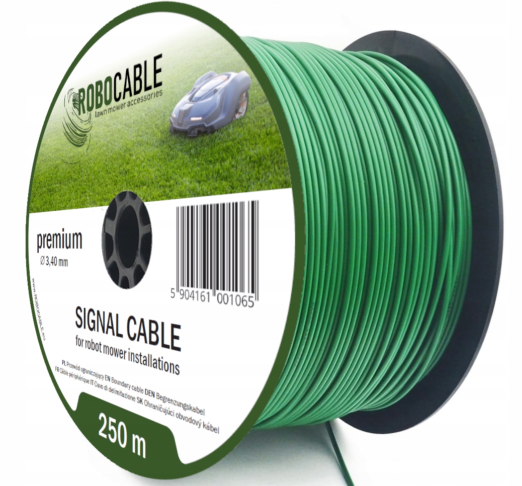 Kabel pro omezování obvodu robotické sekačky 250 m Zesílený 3.4 mm