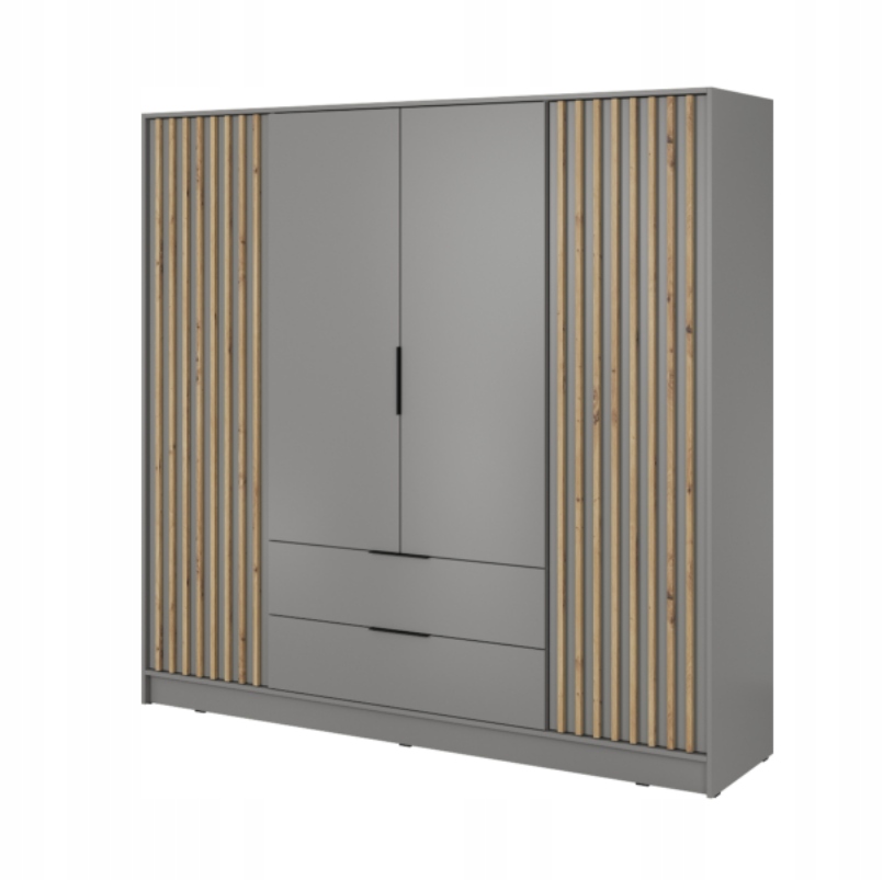 Szafa Lamele 206 cm Dąb Artisan NELA PS Marka inna