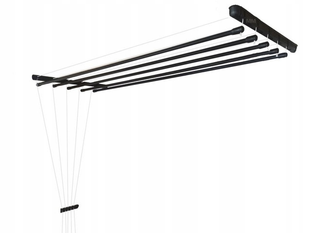 

Suszarka Sufitowa Łazienka Balkon 5pr/100cm Czarna
