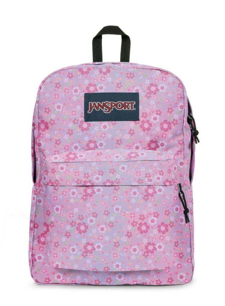 JanSport školní batoh SuperBreak One Baby Blossom růžové květy