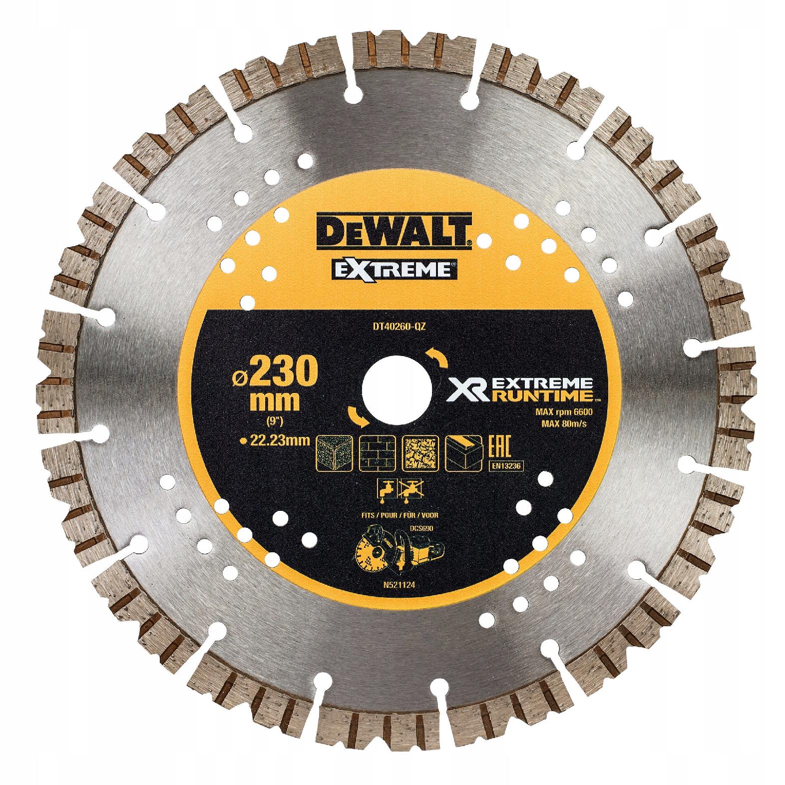 

Tarcza diamentowa 230 x 22,23 mm DeWalt DT40260