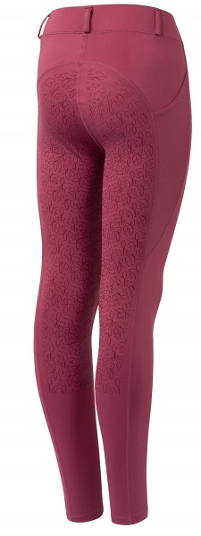 Legginsy dziecięce Horze Dea Full Grip dry rose 134/140cm