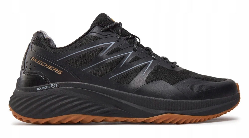 Černé Pánské Sportovní Boty Měkké Pohodlné Skechers Bounder Rse Zoner 44