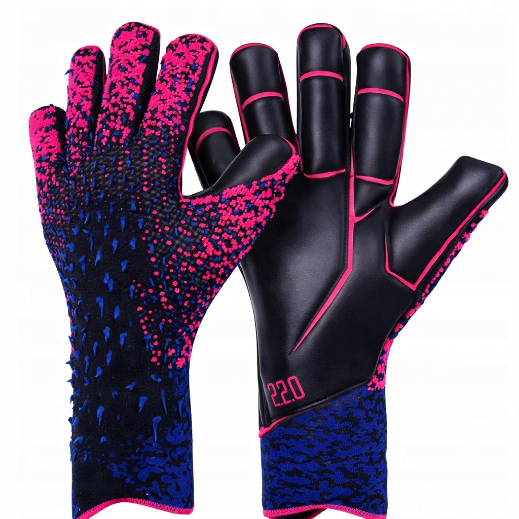 Rękawice Bramkarskie Piłkarskie R.7CZARNE Treningowe Meczowe