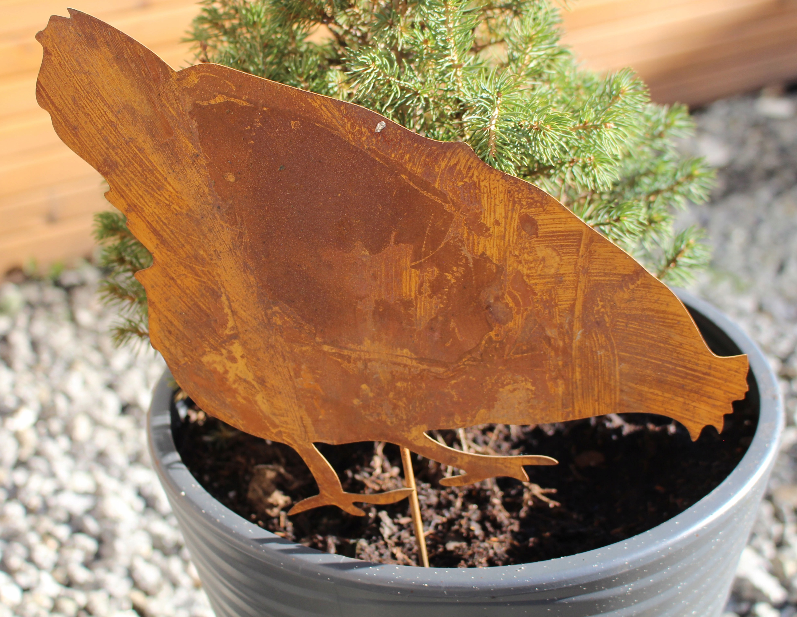 FIGURKI OGRODOWE DEKORACJE OGRODOWE METALOWA FIGURKA KURA OGRÓD KWIATY Kod producenta KURA DZIUBIACA