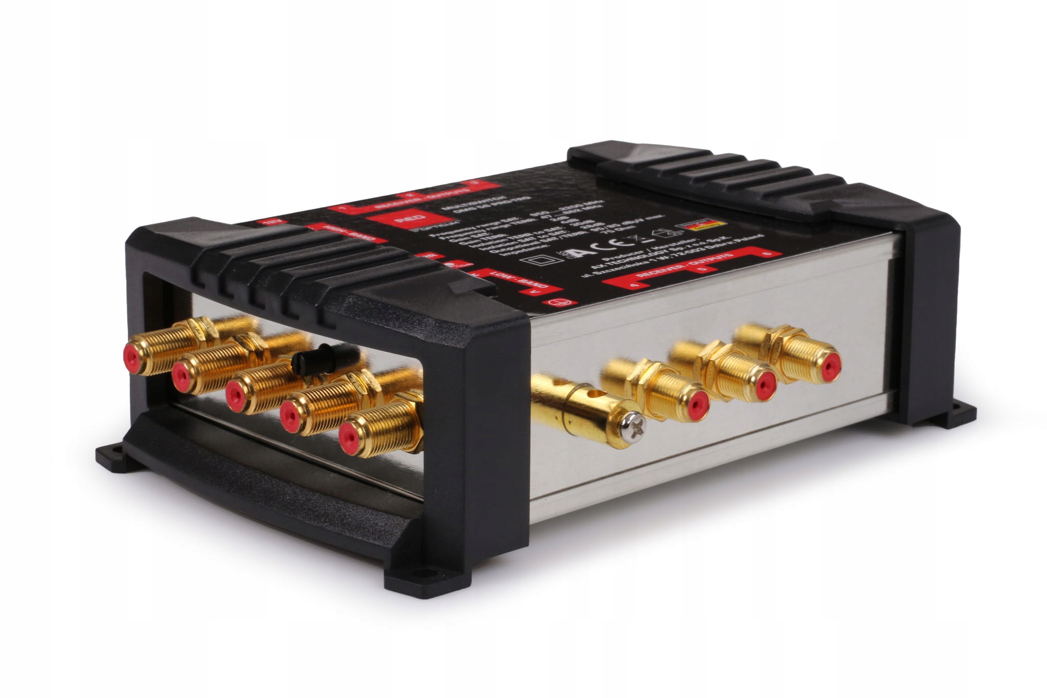 Multiprepínač 5/6 s reguláciou rozdeľovača sat signálu DVBS2 pozemného DVBT2