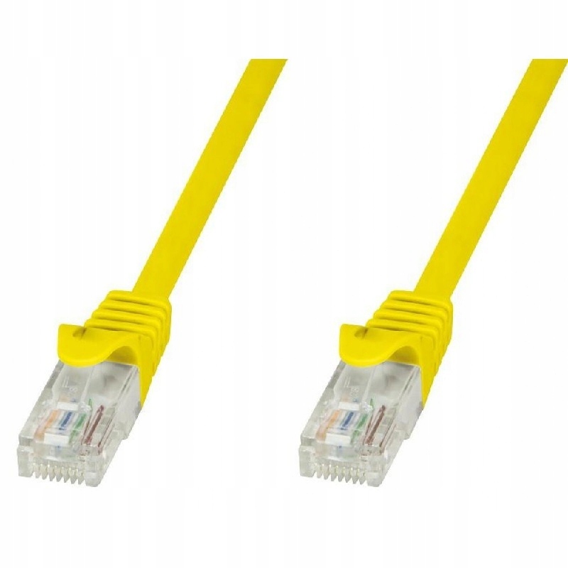 

PatchCord Cat5e Utp 0,25 m żółty Cca