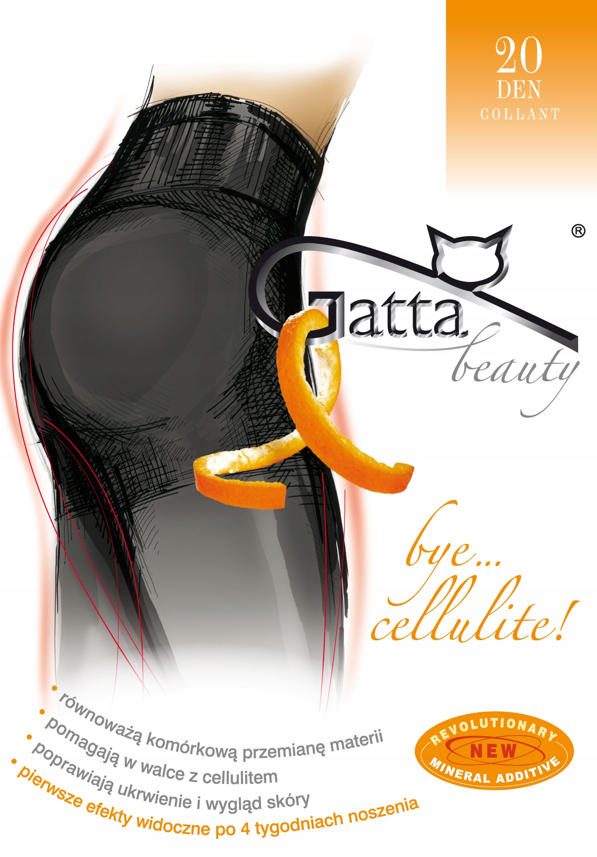 

Rajstopy Gatta 20den Bye Cellulite Nero 5-XL