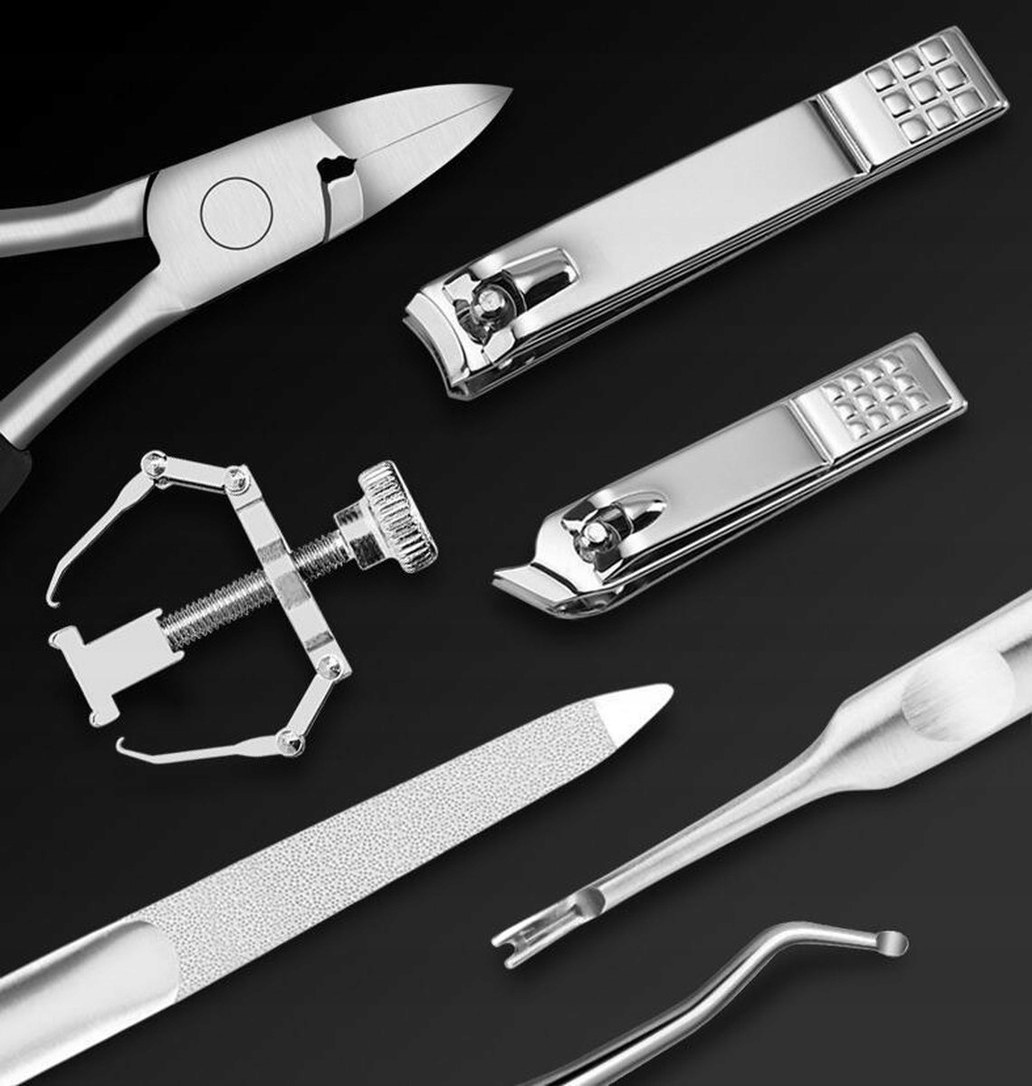 ZESTAW NA WRASTAJĄCE PAZNOKCIE STÓP RĄK CĄŻKI KLAMRA NARZĘDZIA STALOWE 7 el Marka SmartB