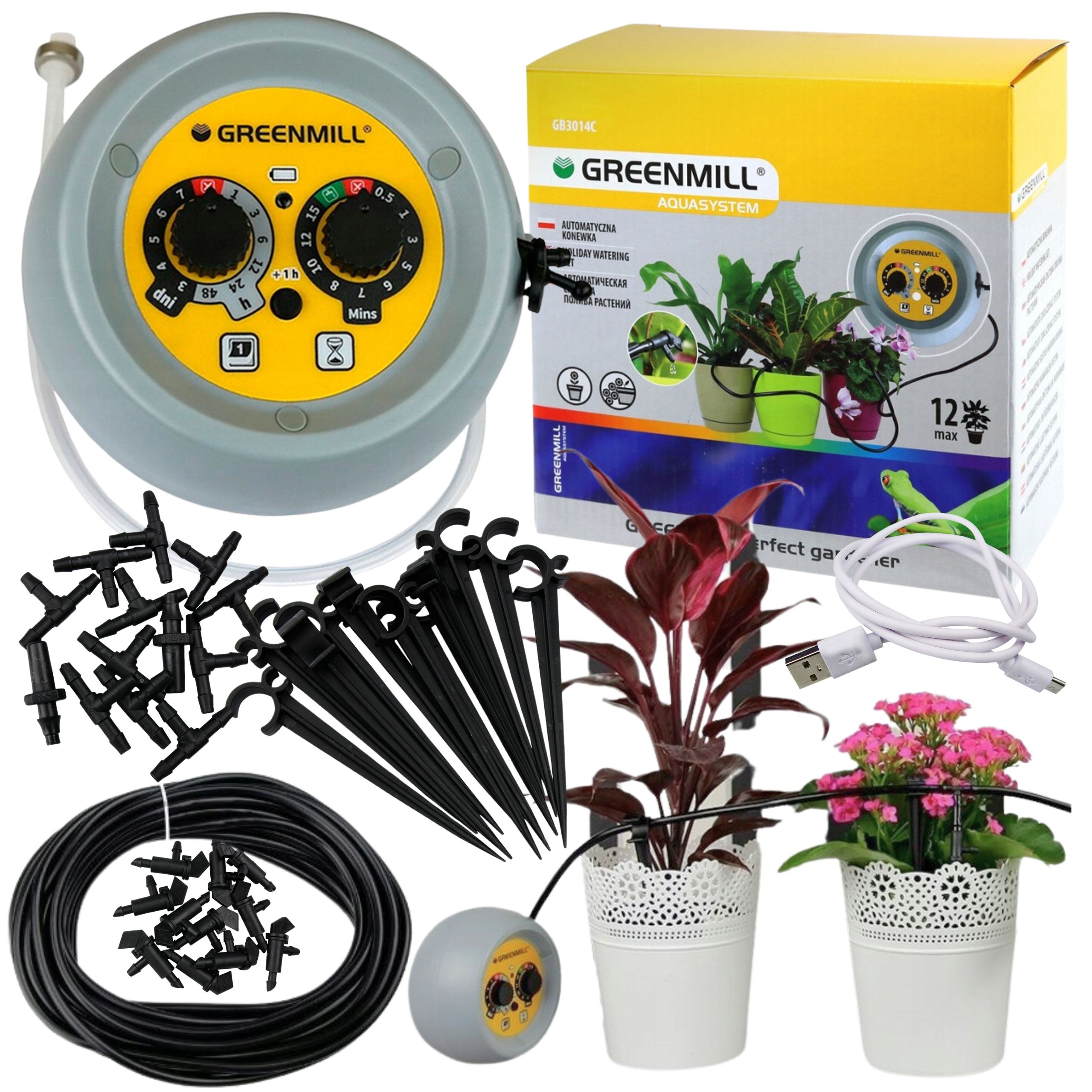 KONEWKA AUTO automatyczny system nawadniania ROŚLN DONICZKOWYCH na balkon