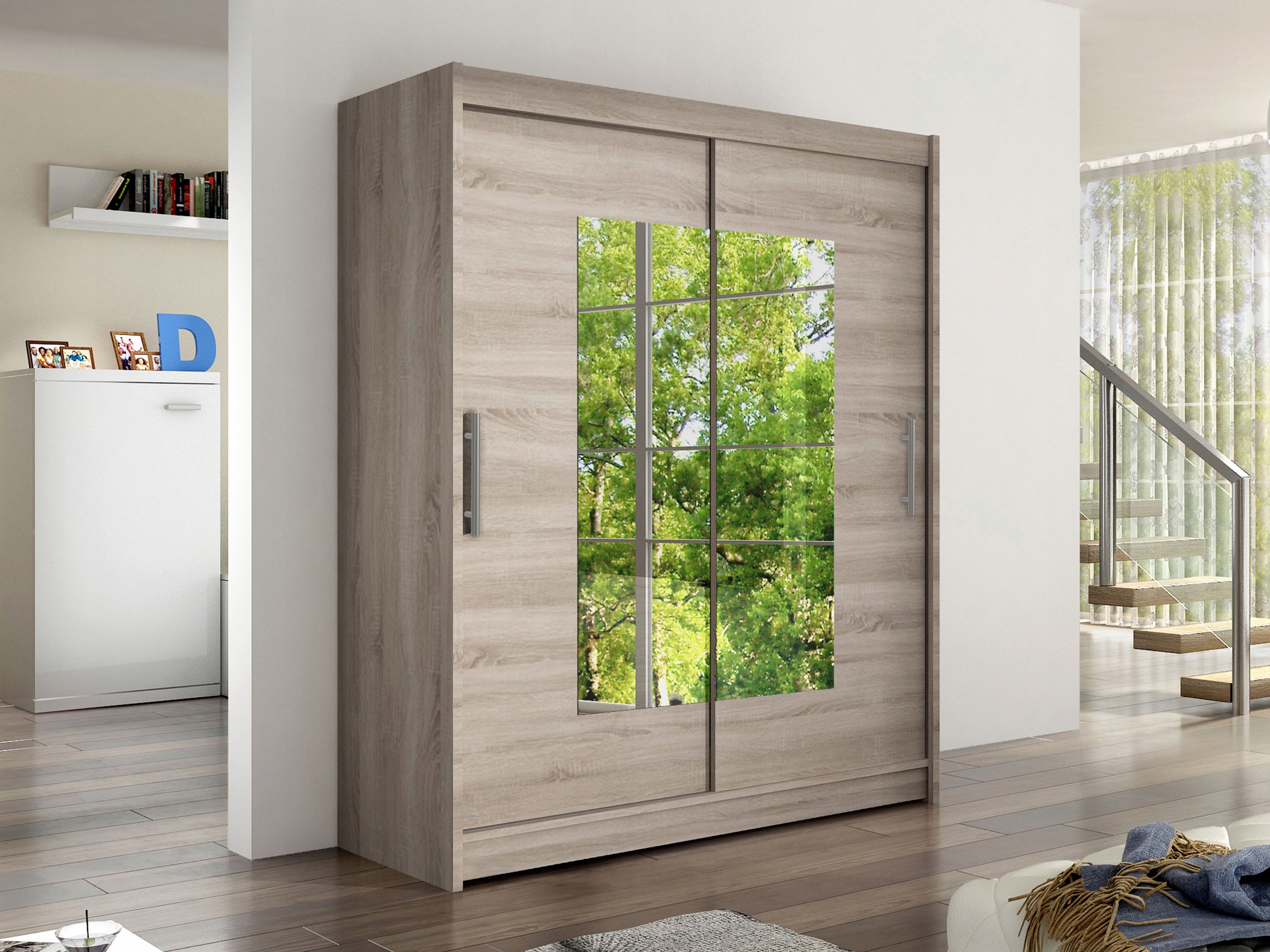 SZAFA PRZESUWNA z lustrem PESTO III Kolekcja Pesto