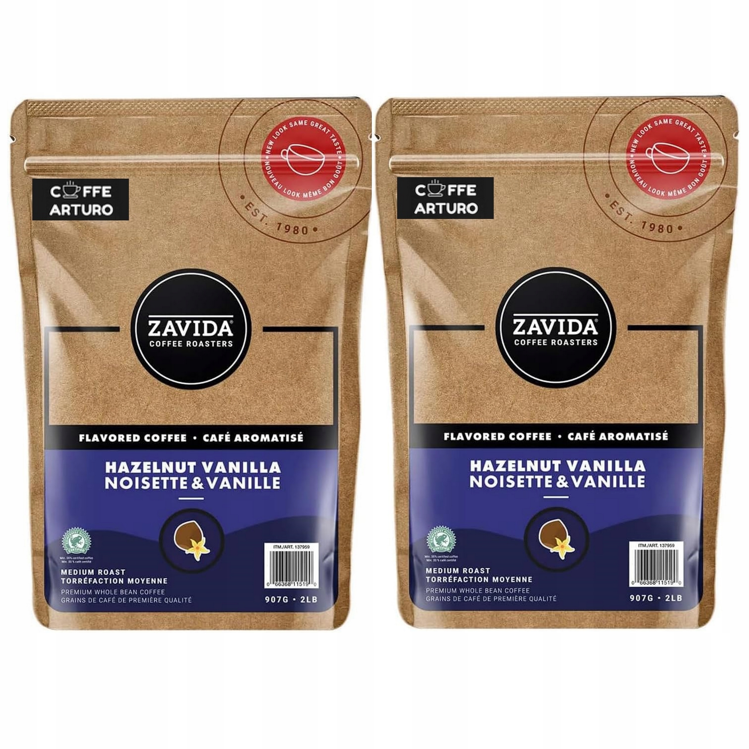 Zavida Waniliowo Orzechowa 907g kawa ziarnista Hazelnut Vanilla 10.2027