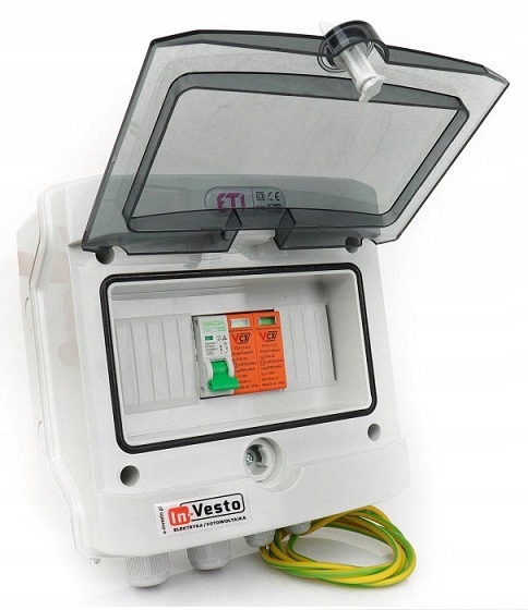 ROZDZIELNICA PV AC 1-FAZ B20 FOTOWOLTAIKA T2