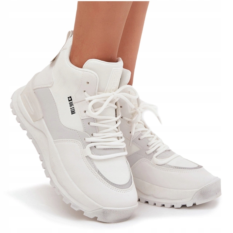 Dámské Sportovní Boty Na Platformě Big Star SS274510 Bílé 41