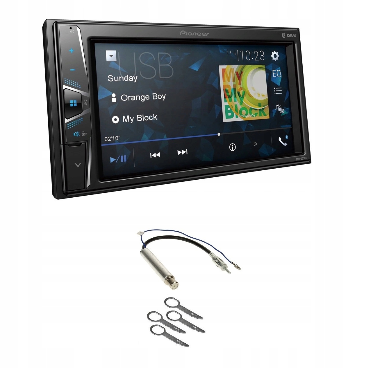 Pioneer DMH-G220BT Bluetooth autorádio Usb LCD Vw Golf 4 IV