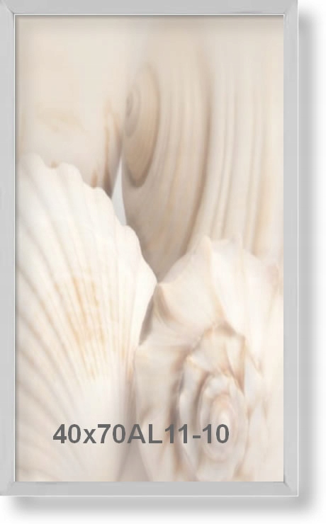 Hliníkový rám široký pro fotografii nebo plakát 40 x 70 cm, stříbrný matný