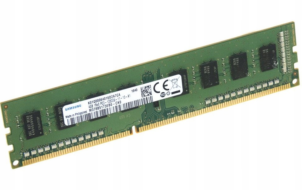Pamięć Ram Do Pc 4GB DDR3 Samsung PC3 12800U 1.5v