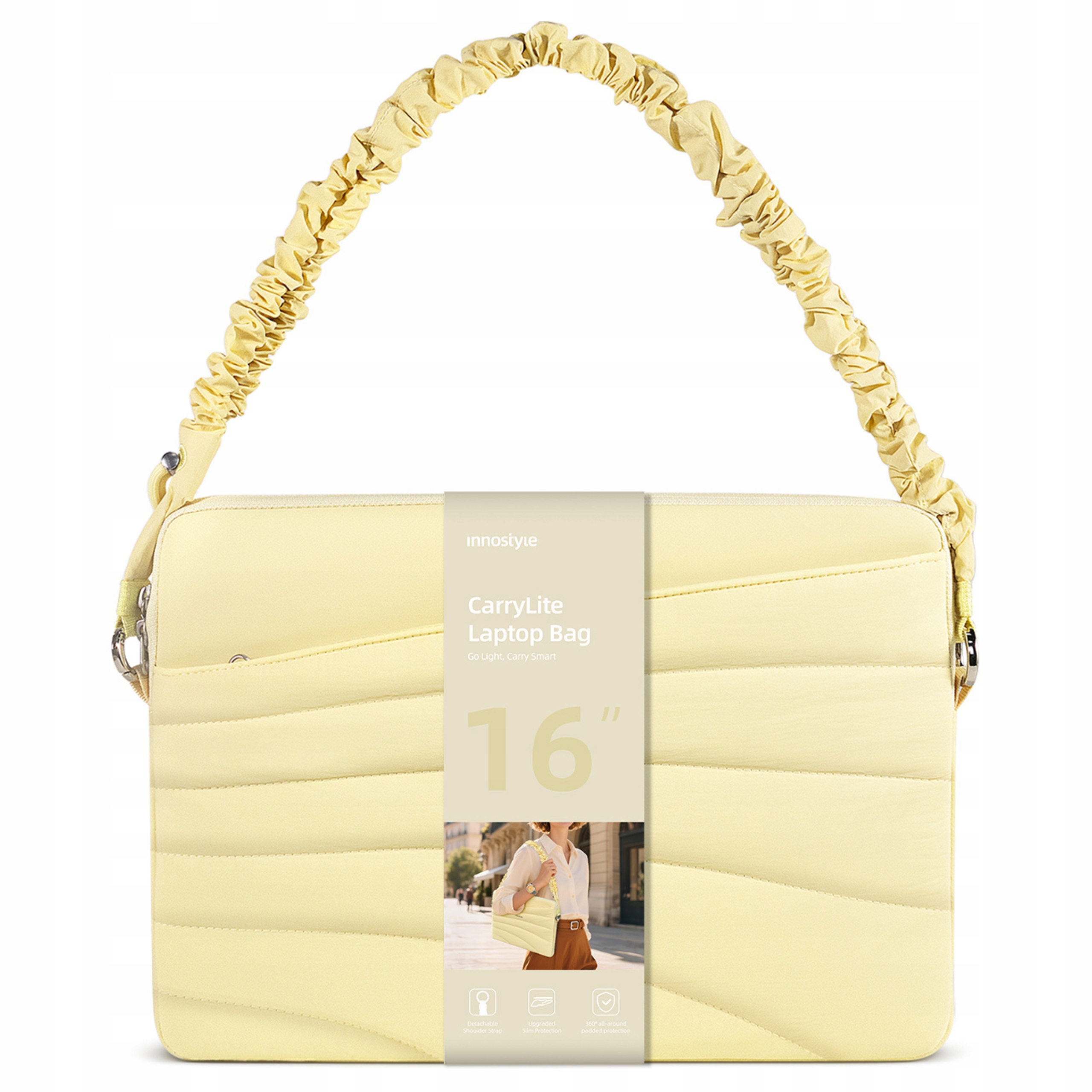 INNOSTYLE TORBA NA LAPTOPA 15 6 16 WODOODPORNA CARRYLITE ELASTIC STRAP