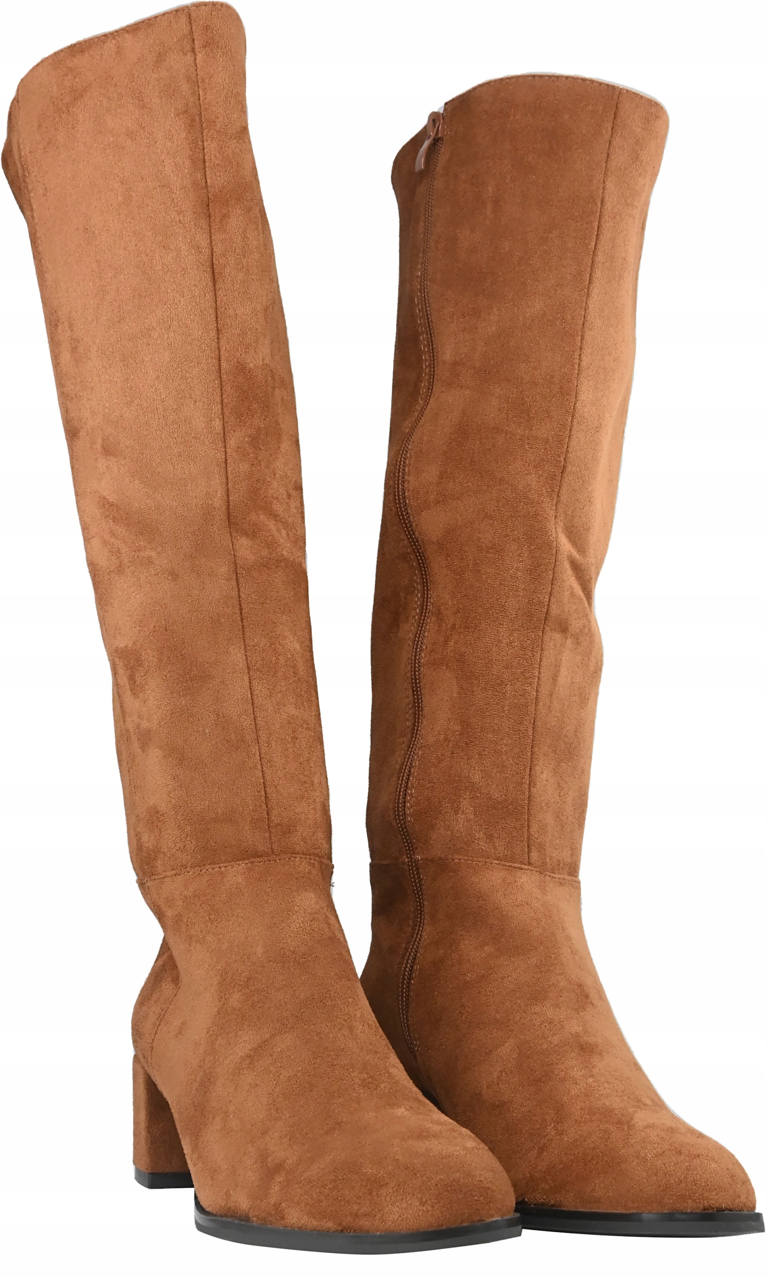 Kozaki Sergio Leone KZ 273 zamszowe brązowe ciemny camel r.37 Rozmiar 37