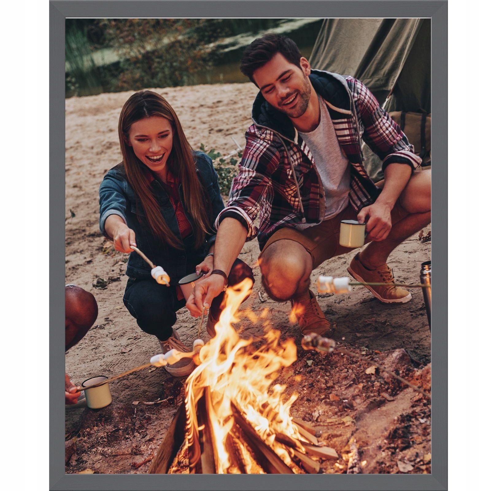 

Ramka na zdjęcia szara A4 21x29,7 Foto rama