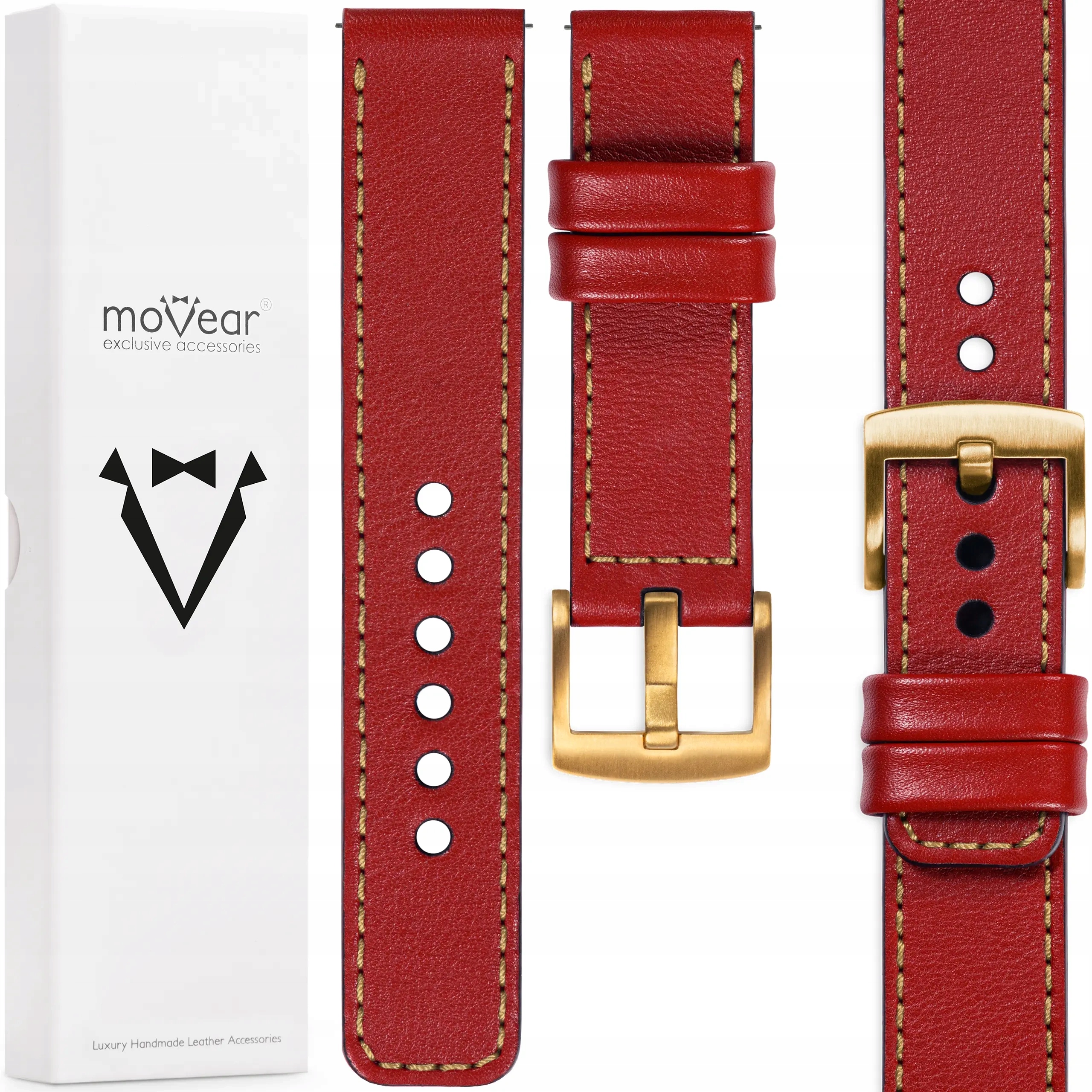 Kožený řemínek 20 mm pro Huawei Watch GT2 GT3 3 2 Stylový Movear