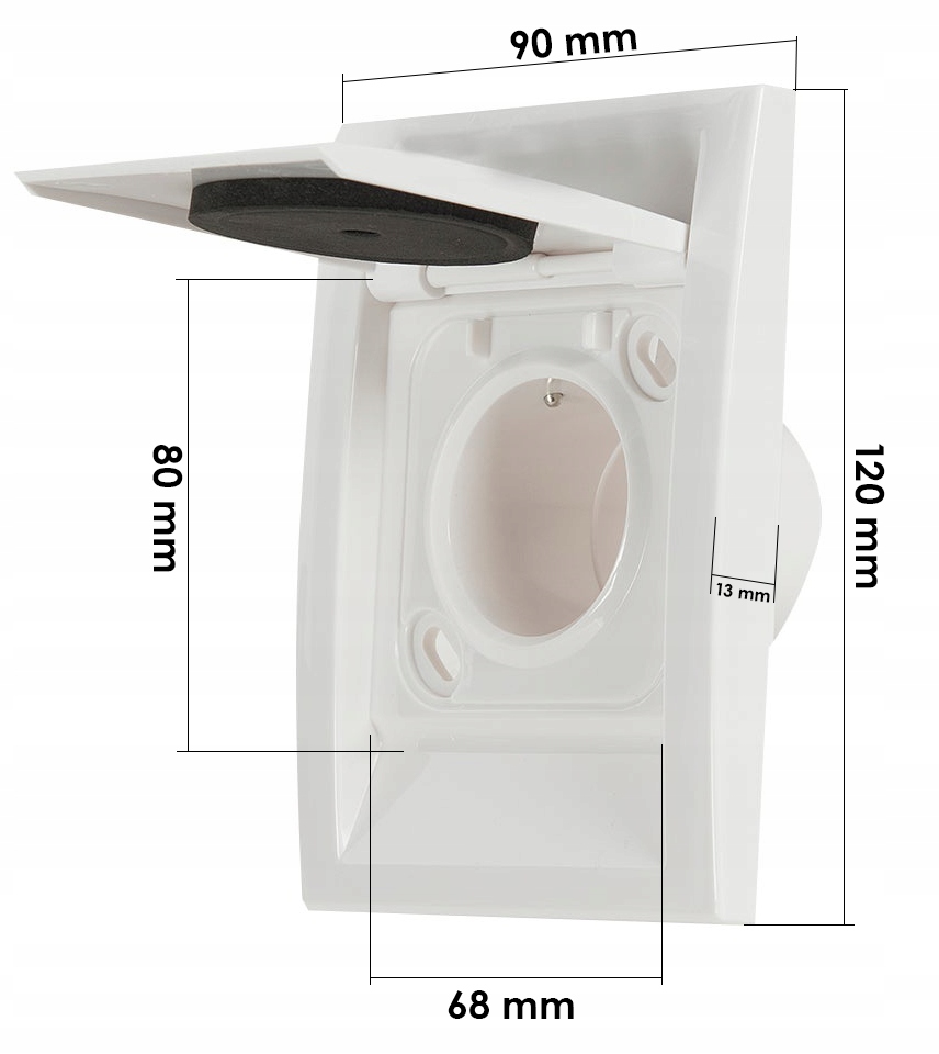 Gniazdo ssące Deco - kremowe Wysokość produktu 12 cm