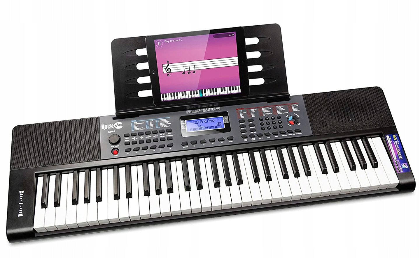 Keyboard RockJam RJ461 61klawiszy, standardowa szerokość