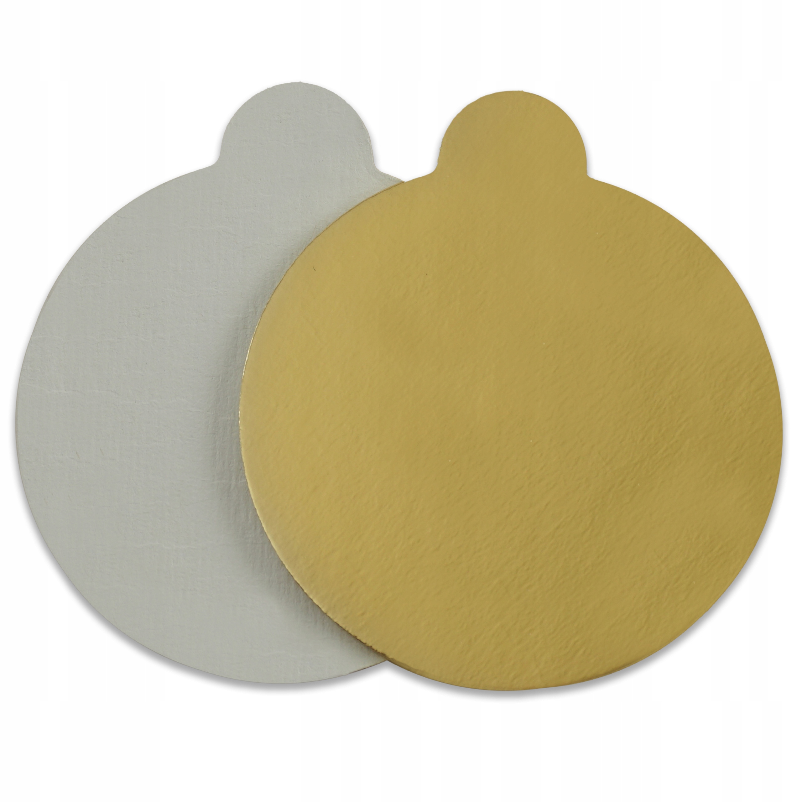 Levně 200 ks Podklad pod monoporce Banketovka 10 cm Zlatý hladký okraj Kulatý