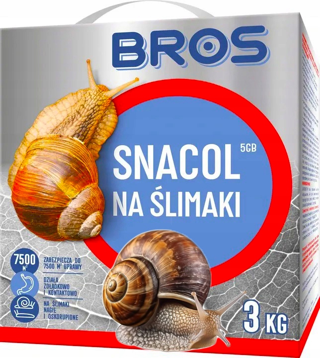 Bros Snacol 5GB Środek Trutka Na Ślimaki 3kg Mocna