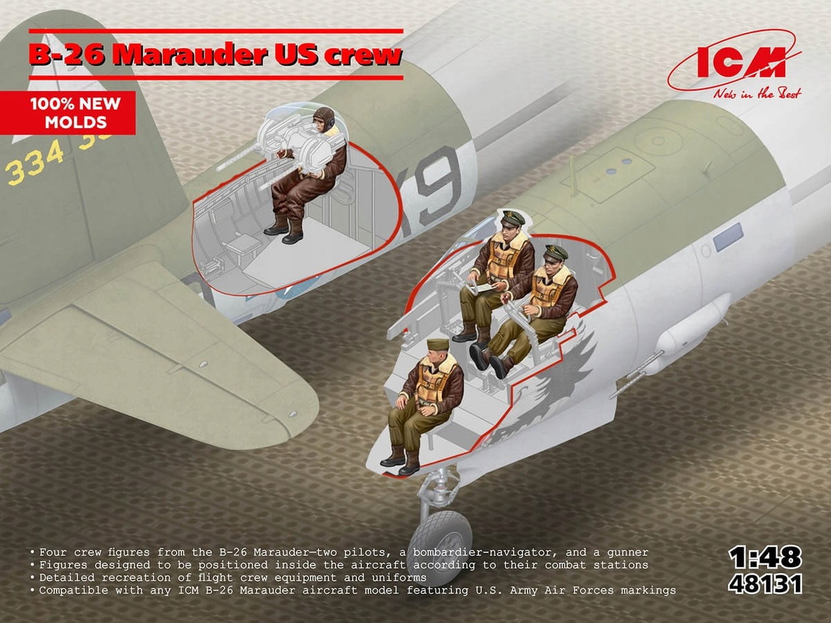 ICM 48131 1:48 B-26 Marauder US Crew
