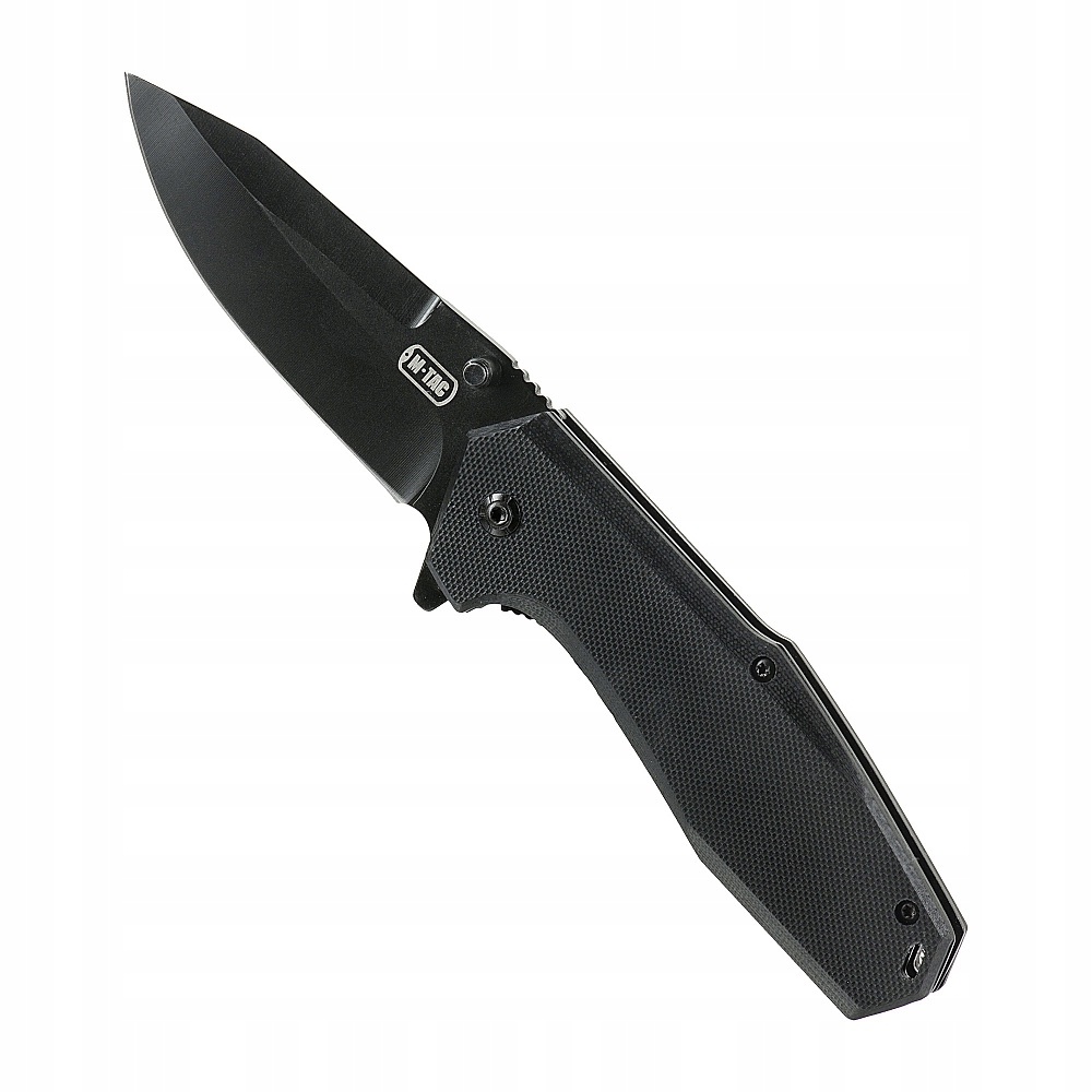 M-Tac Nóż składany Typ 5 Czarny Outdoor Edc, G10 z Klipsem Survival