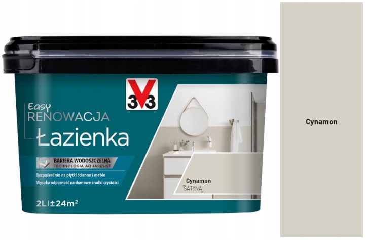 Easy Renowacja farba do łazienki Bariera Wodoszczelna Cynamon 2L V33