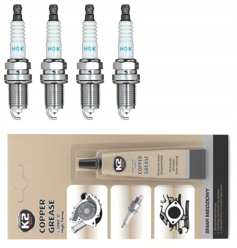 NGK ŚWIECA ZAPŁONOWA PLATYNOWA BKR6EP-13 2550 + SMAR