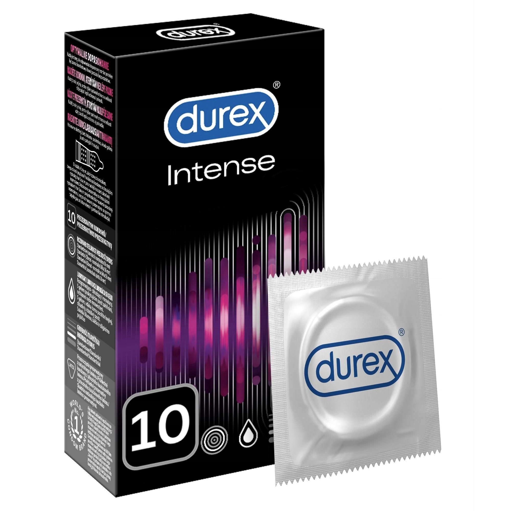 

Prezerwatywy Prążkowane Durex Intense 10 sztuk