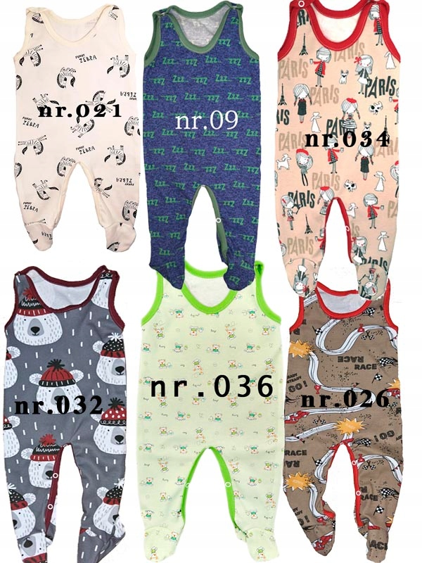 Śpioszki śpiochy 100% bawełna POLSKIE 56 cm Wiek dziecka 0 +