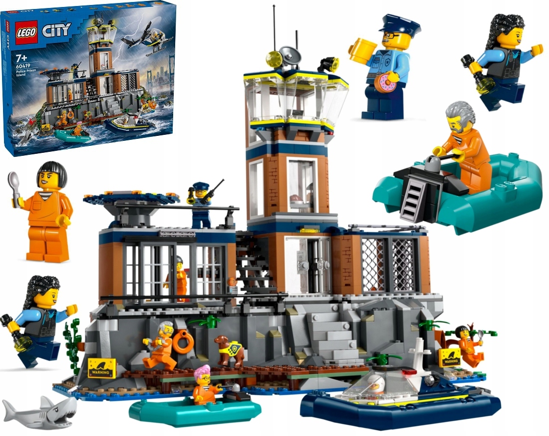 stavebnice Lego City Policie Z Vězeňského Ostrova 60419