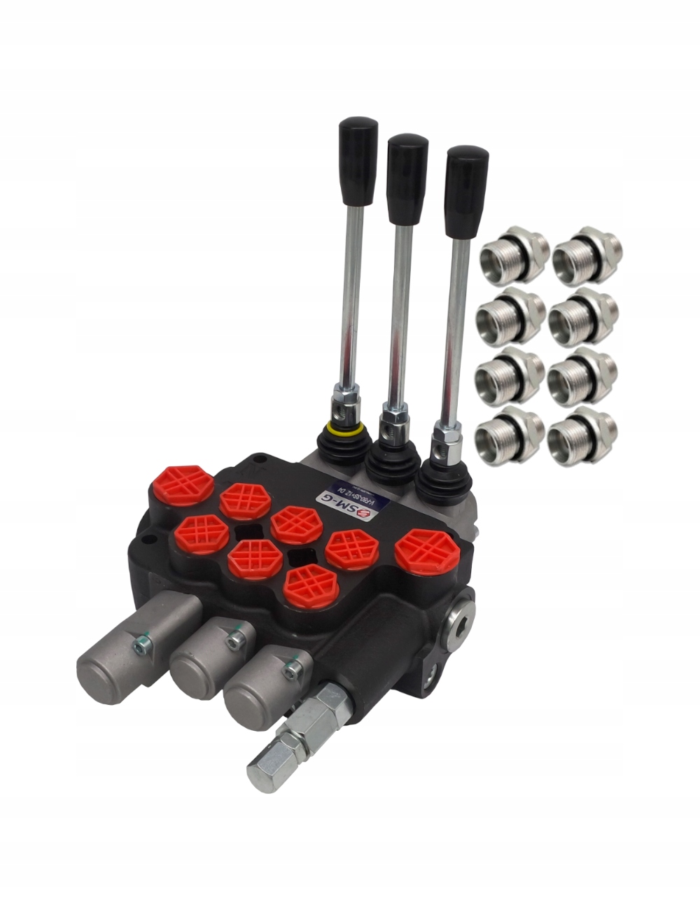 Hydr. Rozdělovač 3 Sekce 80L Západka Přípojky