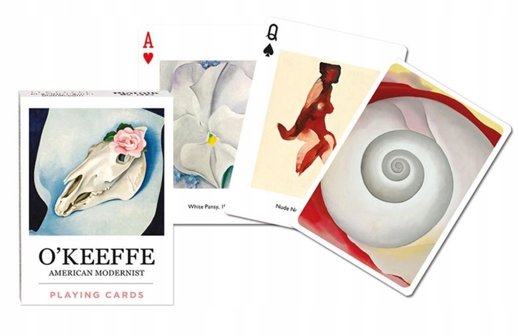 Georgia O'Keefe Ciekawa KARCIANKA Gra Towarzyska dla całej RODZINY KARTY