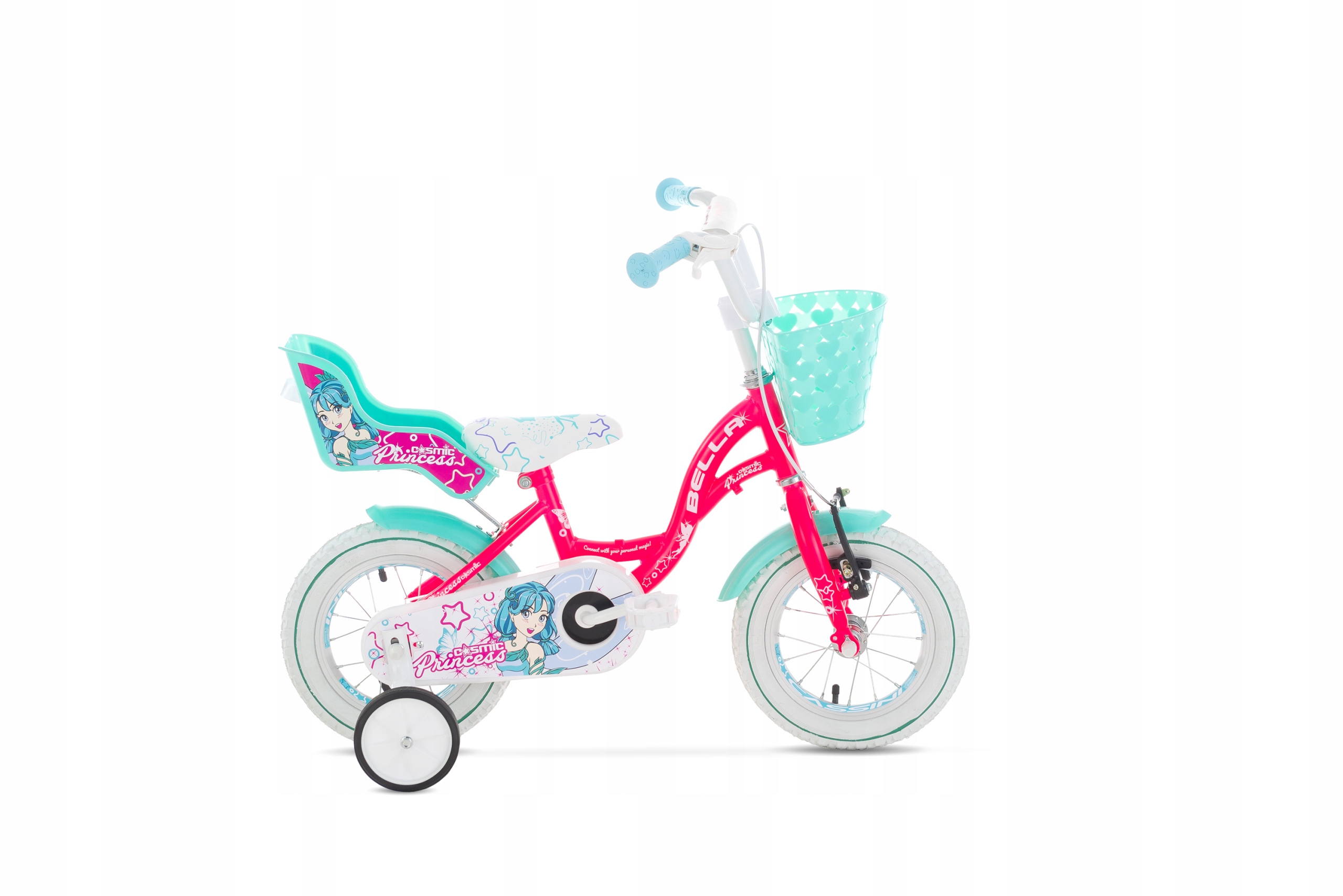 Rowerek dziecięcy Bella Cosmic Princess dla dziewczynki 12" (95-115cm)