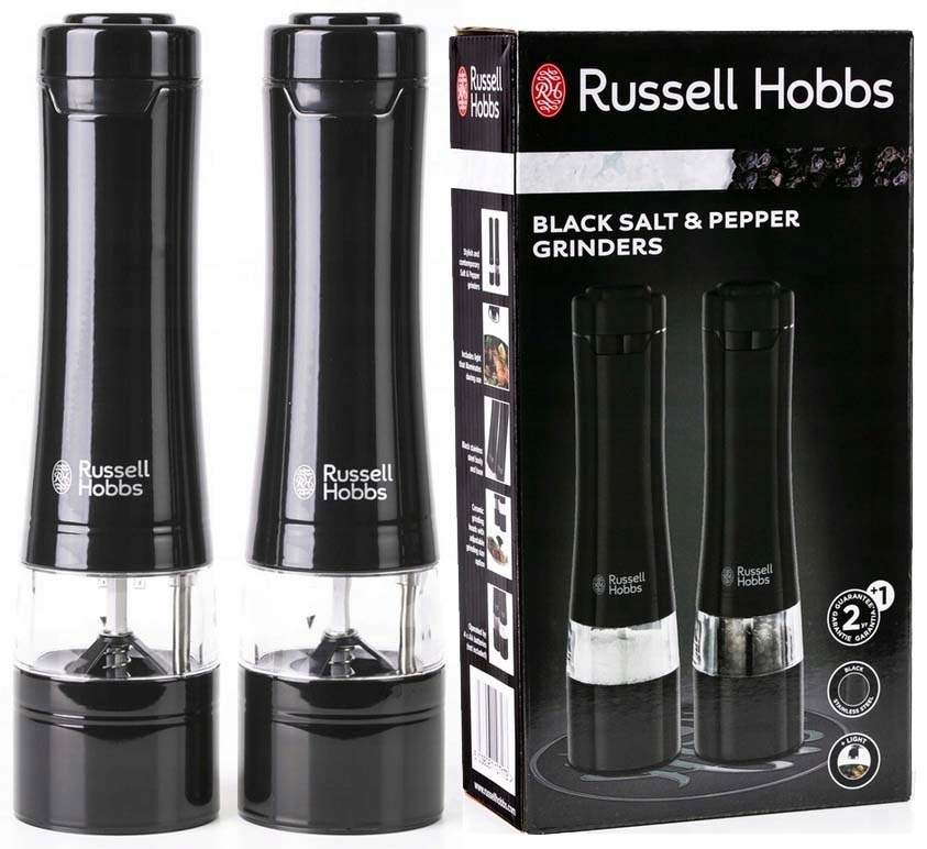 Młynki elektryczne Zestaw Russell Hobbs 28010-56 150 W czarny 2 Sztuki