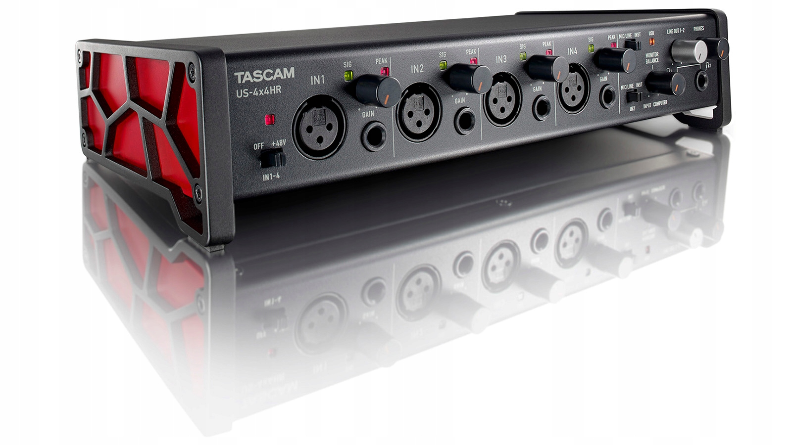 TASCAM US-4x4HR INTERFEJS AUDIO USB + OPROGRAMOWANIE Kod producenta US-4x4HR