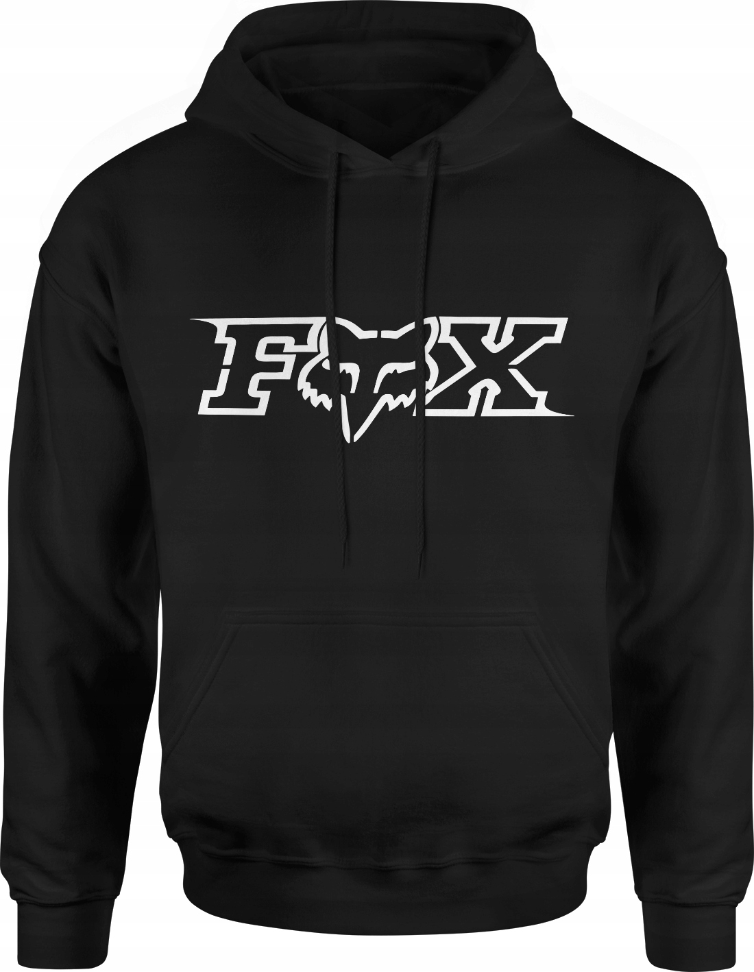 BLUZA FOX CROSS RACING MĘSKA Z KAPTUREM ROZMIAR L DRESOWA NADRUK