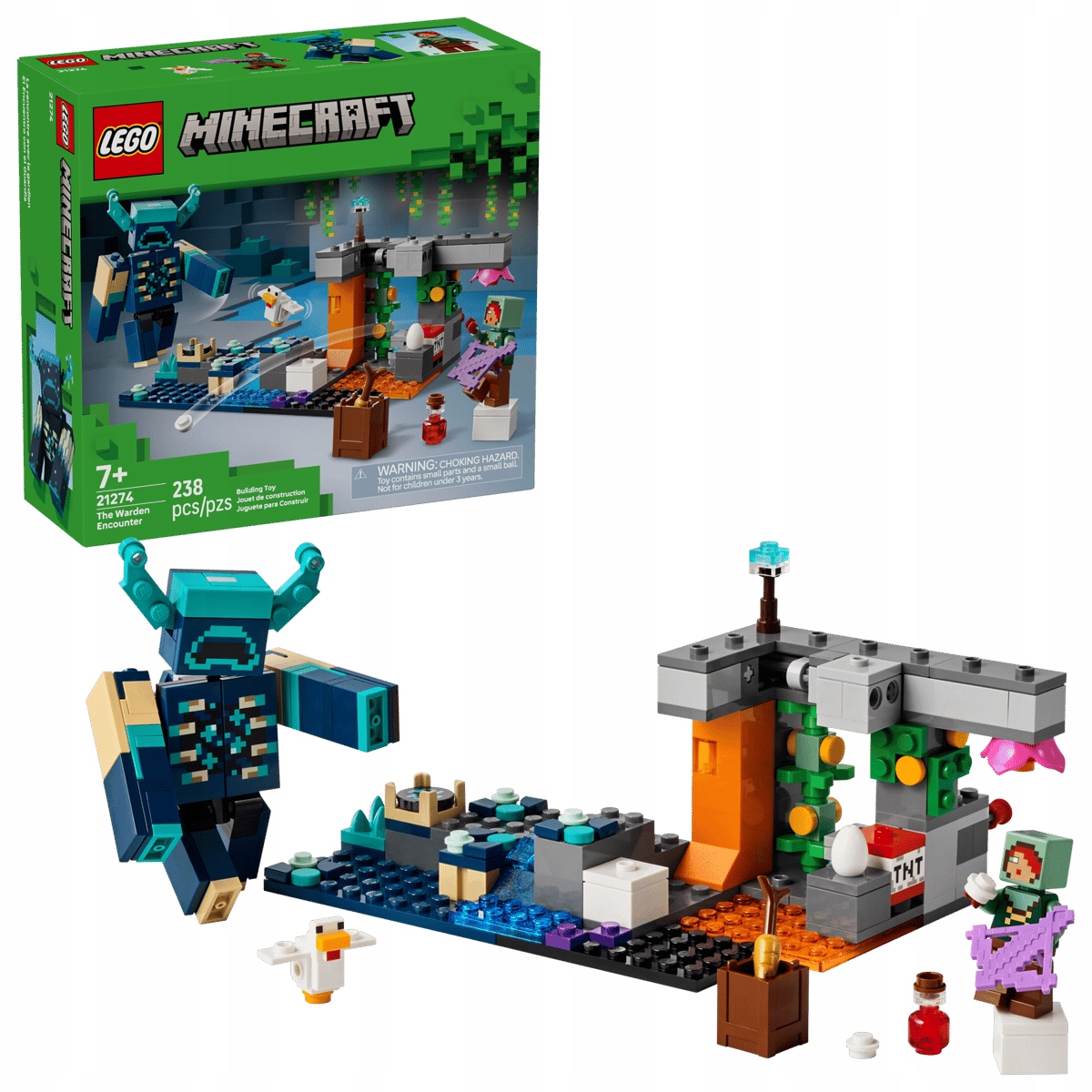 stavebnice Lego Minecraft 21274 Setkání se strážcem
