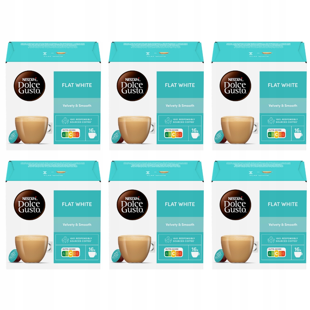 Nescafe Dolce Gusto Kawa Flat White 6x 16 kapsułek
