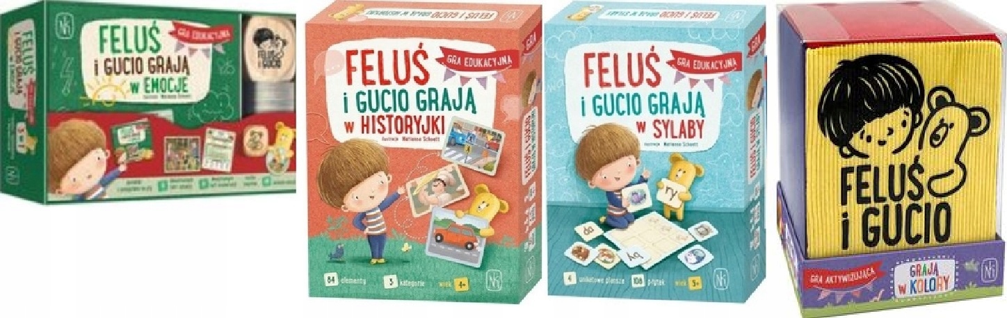 Feluś i Gucio grają w sylaby +emocje historyjki