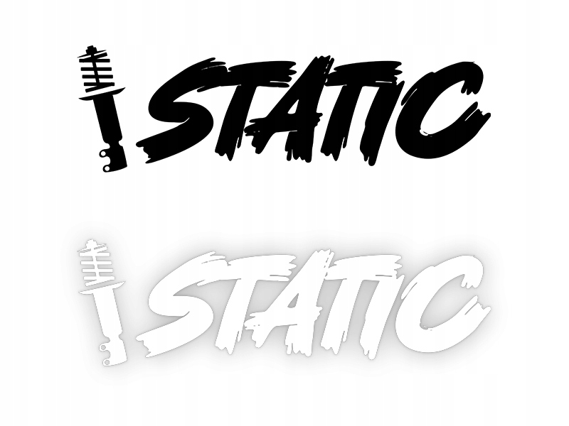 STATIC - Naklejka na samochód na auto KOLOR