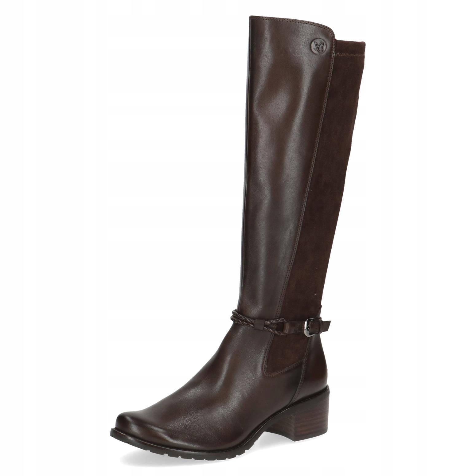 Pohodlné kožené kozačky Fiona hnědé [25600-43-329] [Velikost 40]