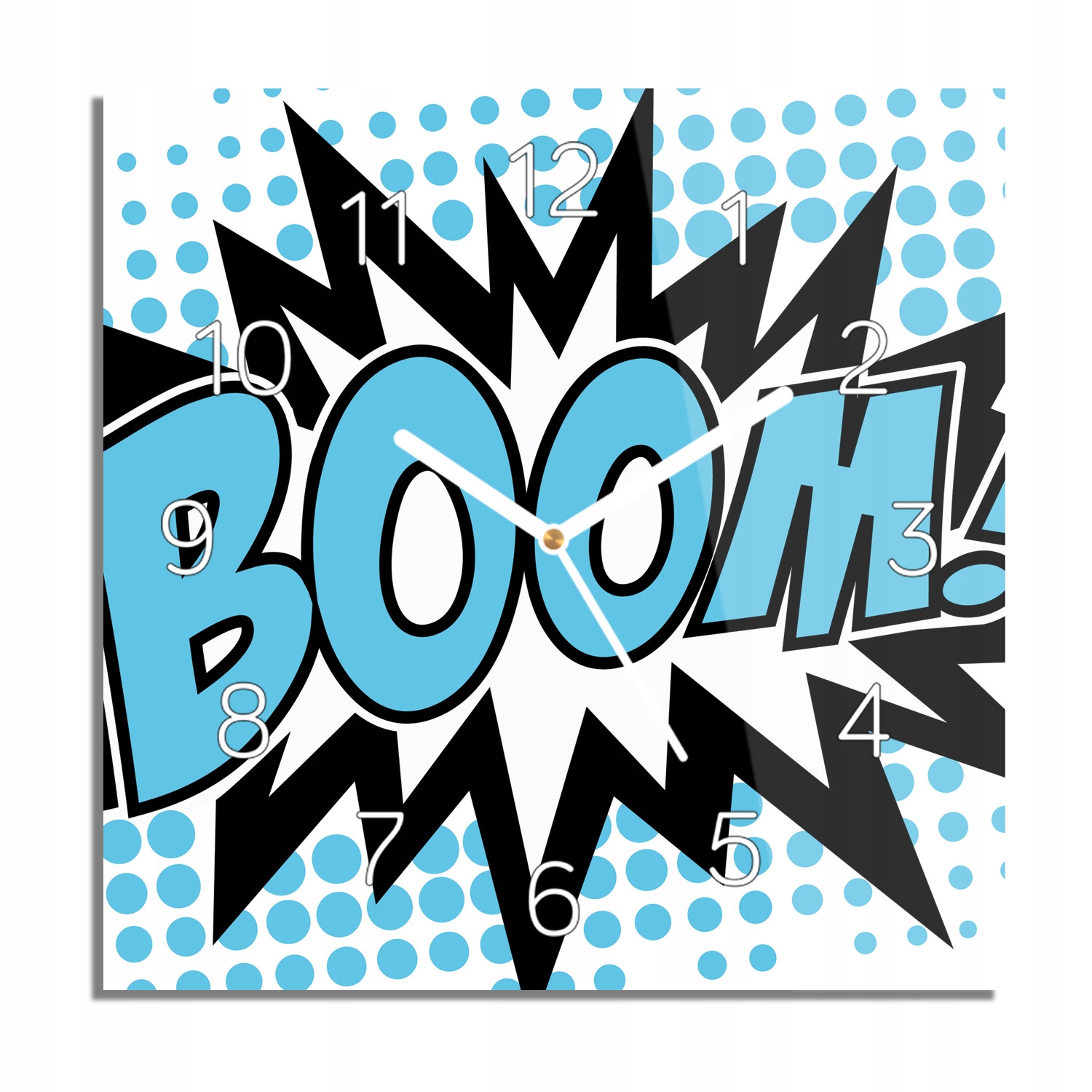 

Napis pop art komiks foto-zegar do jadalni 30x30