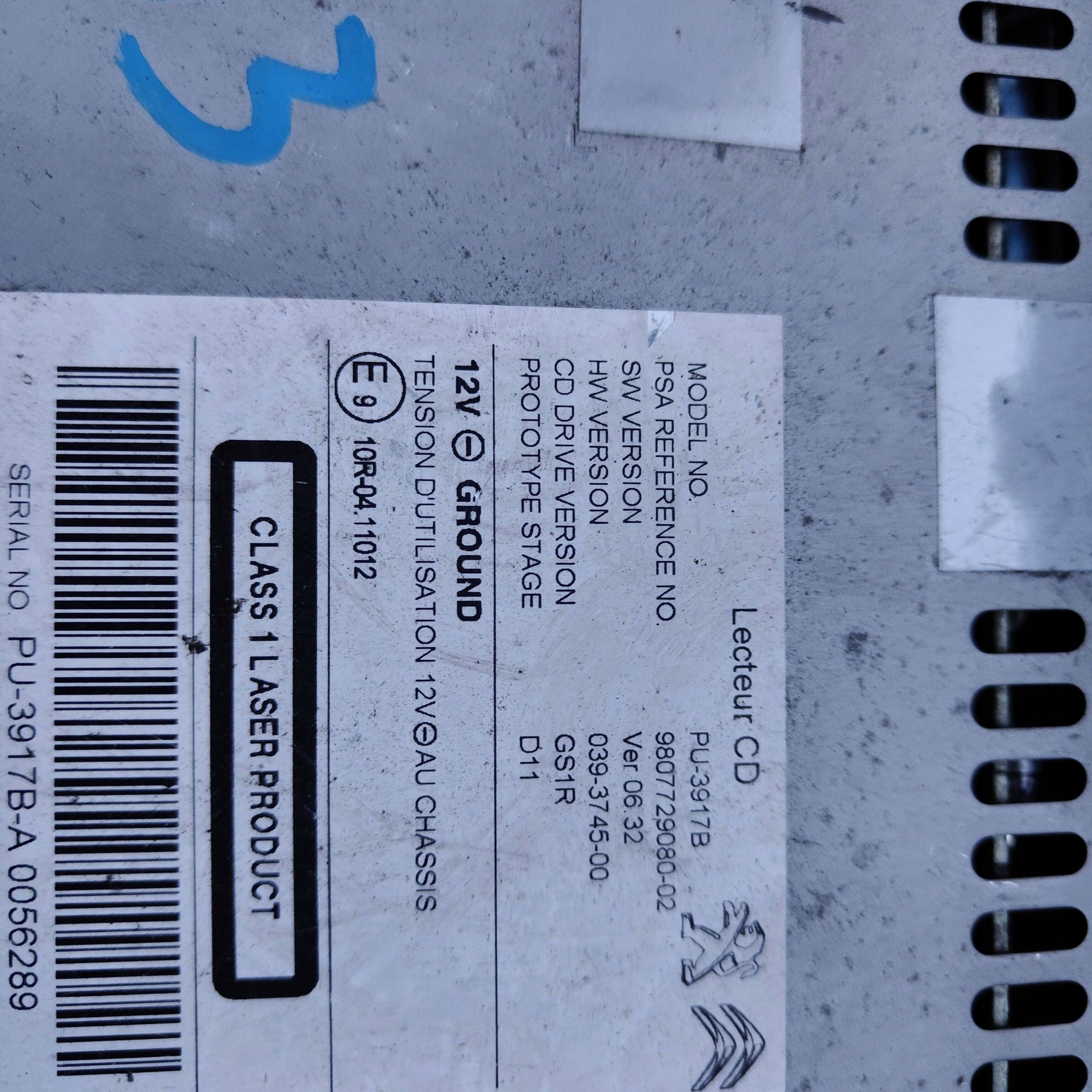 Stacja multimedialna Peugeot 508 9807729080