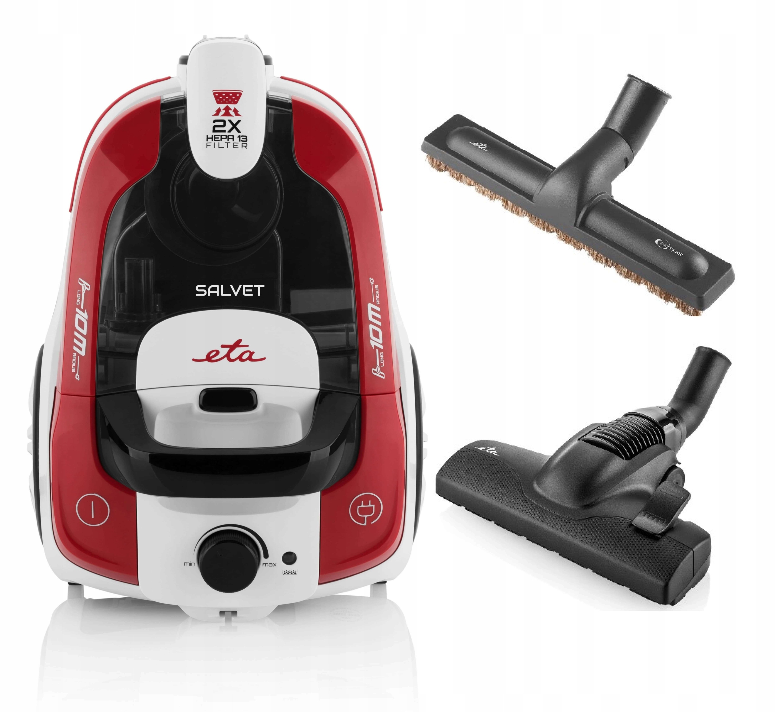 Odkurzacz bezworkowy ECo dwa filtry Hepa Eta Salvet ETA051390000